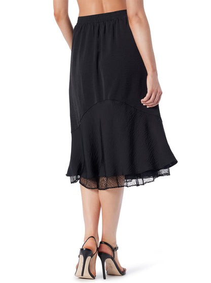 Haven Lace Hem Skirt in Anthracite | Jessica Simpson Women