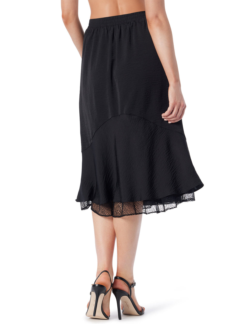Haven Lace Hem Skirt in Anthracite | Jessica Simpson Women
