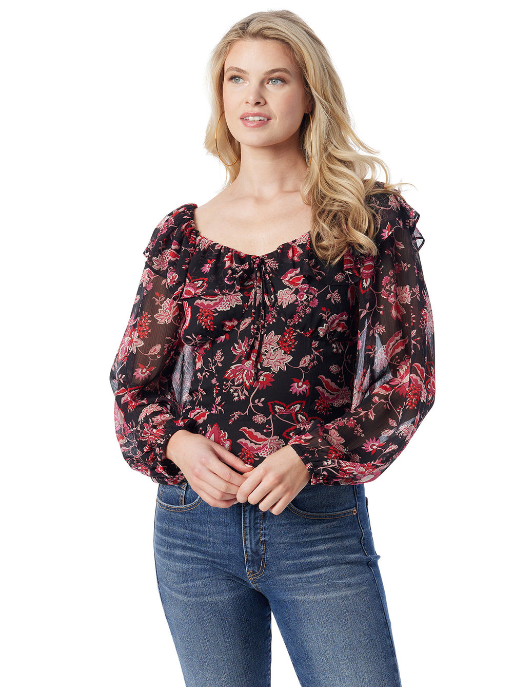 Aki Blouse in Willow Beauties | Jessica Simpson Women
