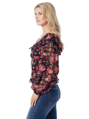 Aki Blouse in Willow Beauties | Jessica Simpson Women