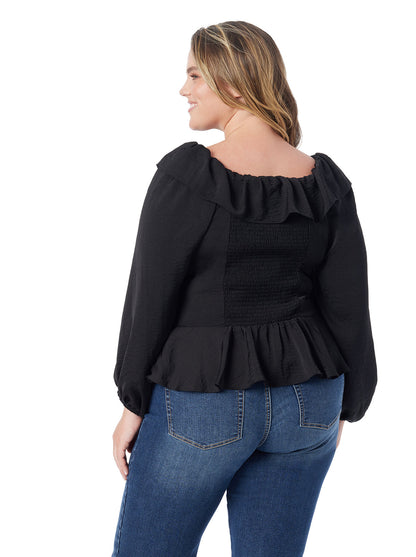 Aki Blouse in Anthracite | Jessica Simpson Women