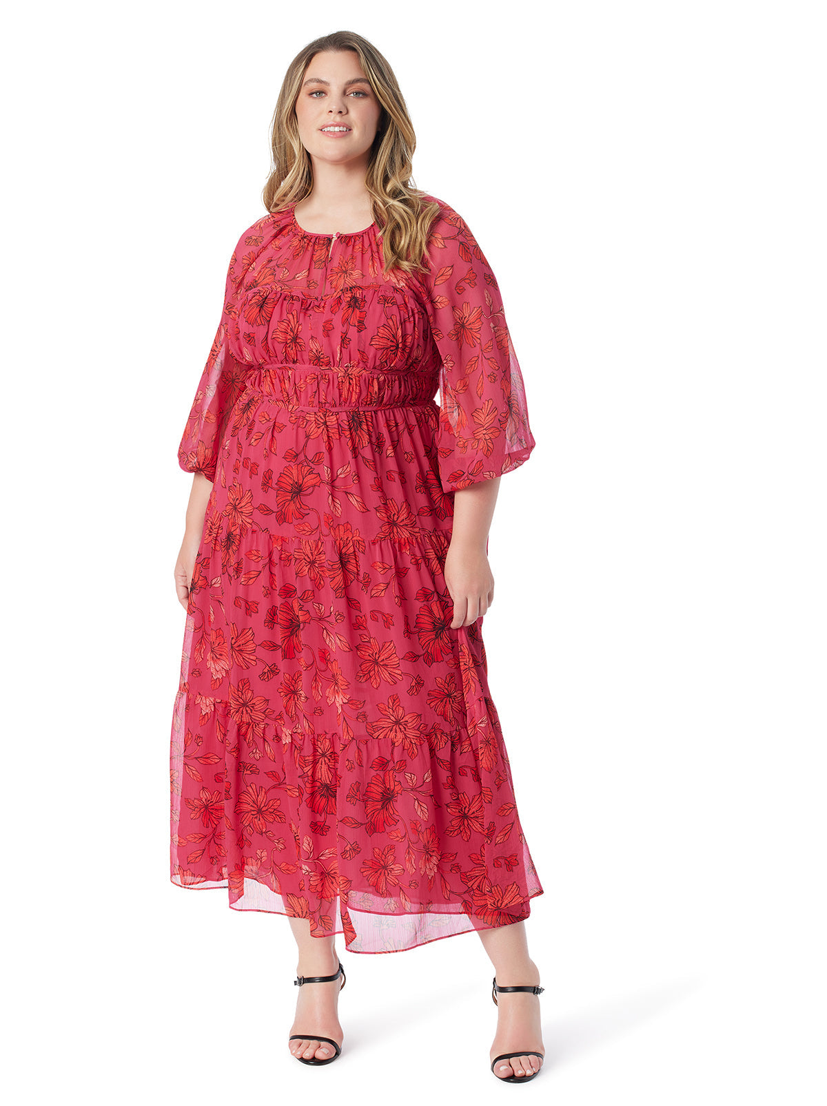 Adeline Maxi Dress in Outlined Blossoms | Jessica Simpson Women