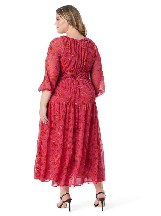 Adeline Maxi Dress in Outlined Blossoms | Jessica Simpson Women