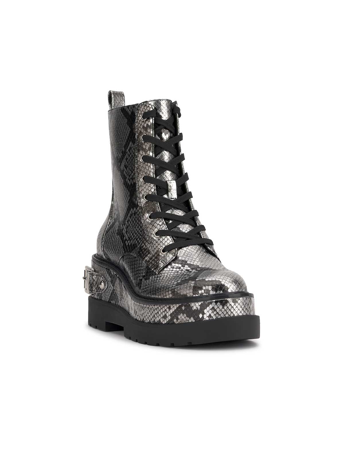 Imelda Combat Boot in Chrome Snake | Jessica Simpson Women