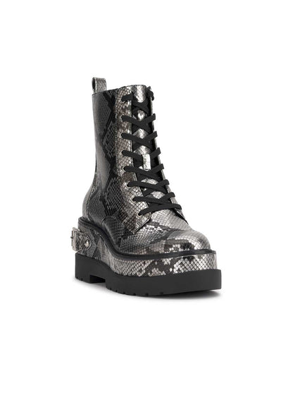 Imelda Combat Boot in Chrome Snake | Jessica Simpson Women