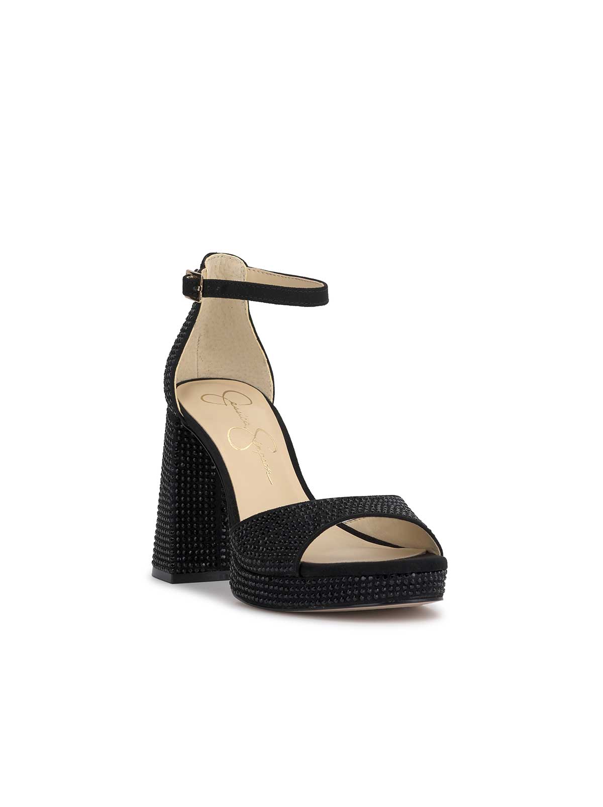 Kaliah Platform Sandal in Black Embellished | Jessica Simpson Women