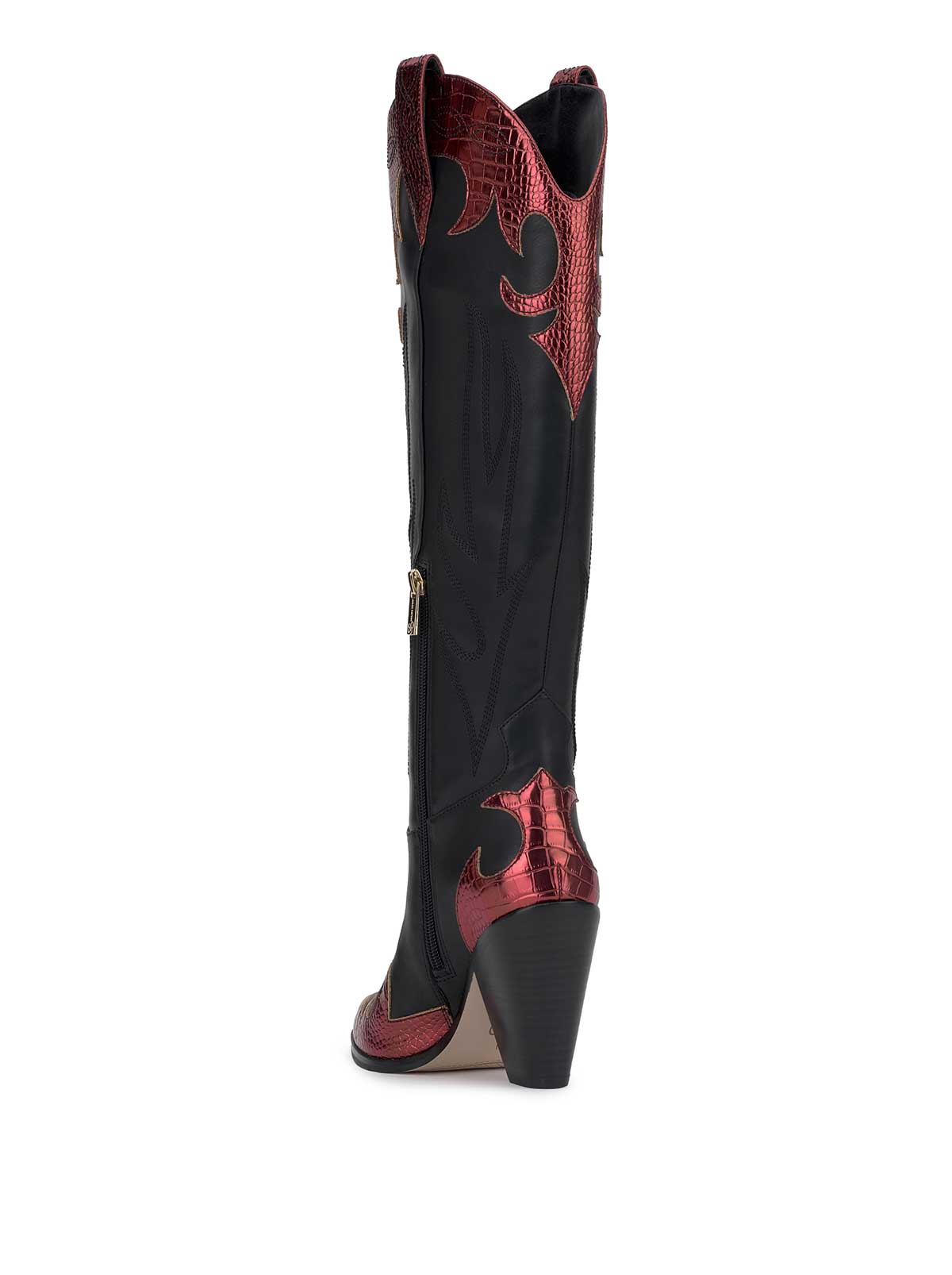 Rhetta Western Boot in Black & Oxblood | Jessica Simpson Women