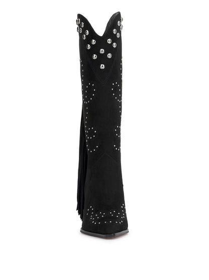 Rosera Studded Fringe Boot in Black | Jessica Simpson Women