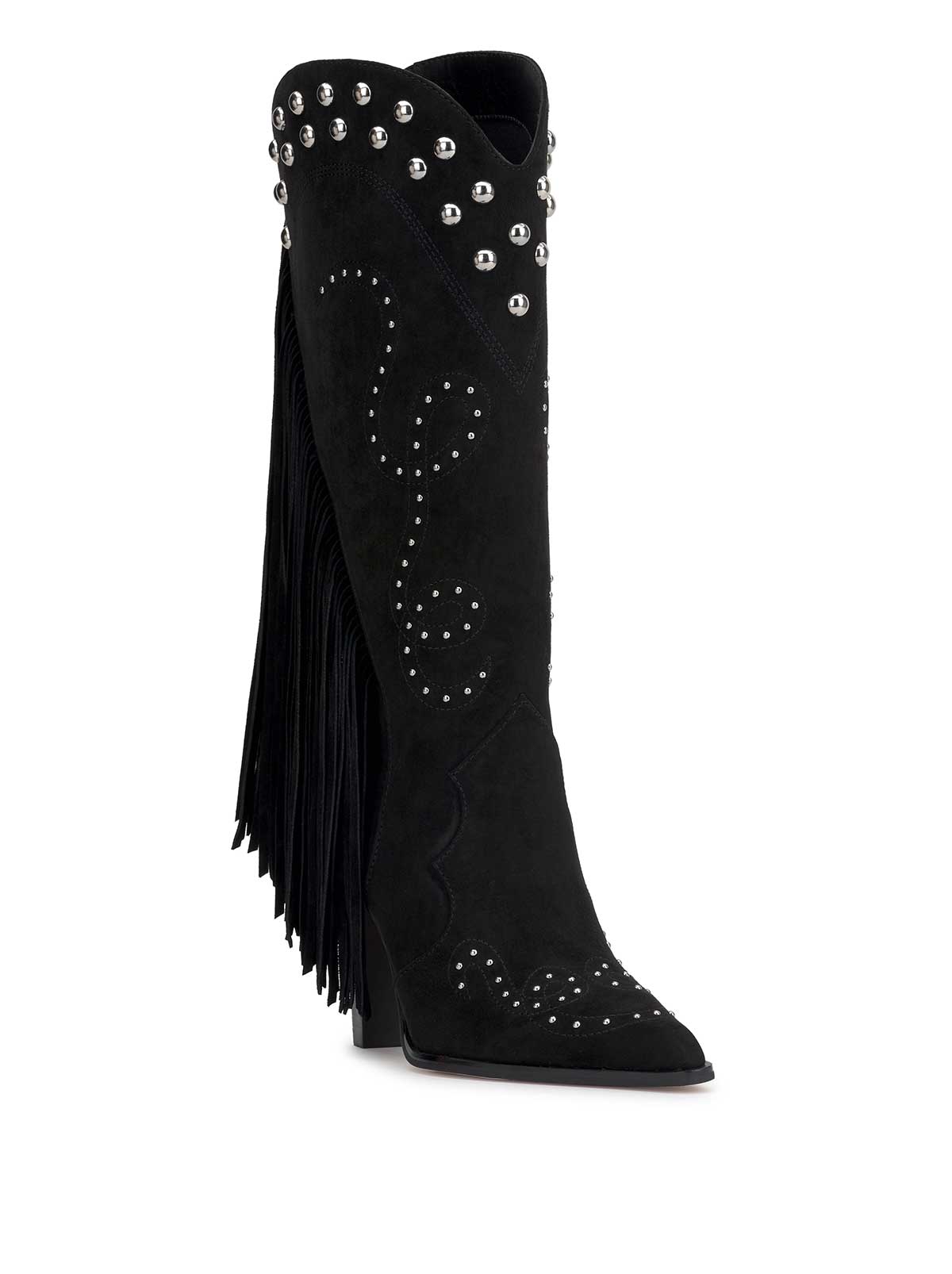 Rosera Studded Fringe Boot in Black | Jessica Simpson Women