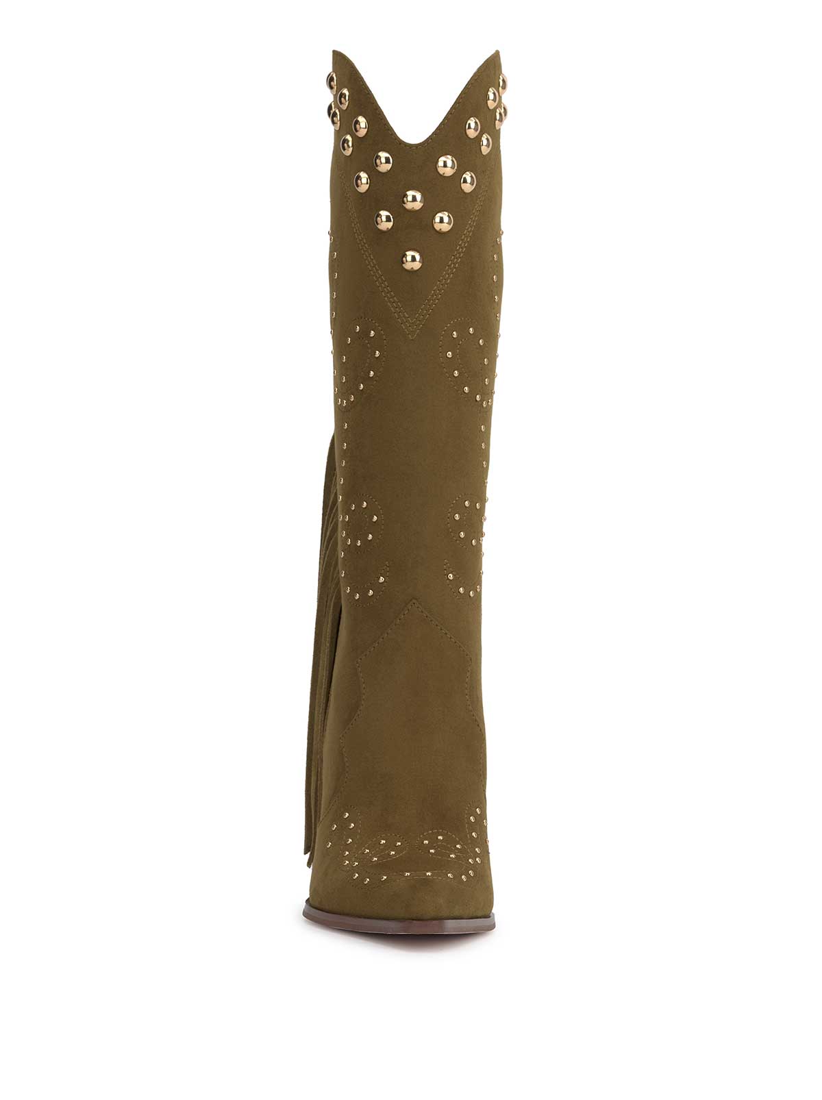 Rosera Studded Fringe Boot in Olive Green | Jessica Simpson Women