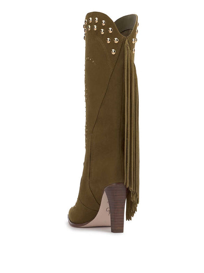 Rosera Studded Fringe Boot in Olive Green | Jessica Simpson Women