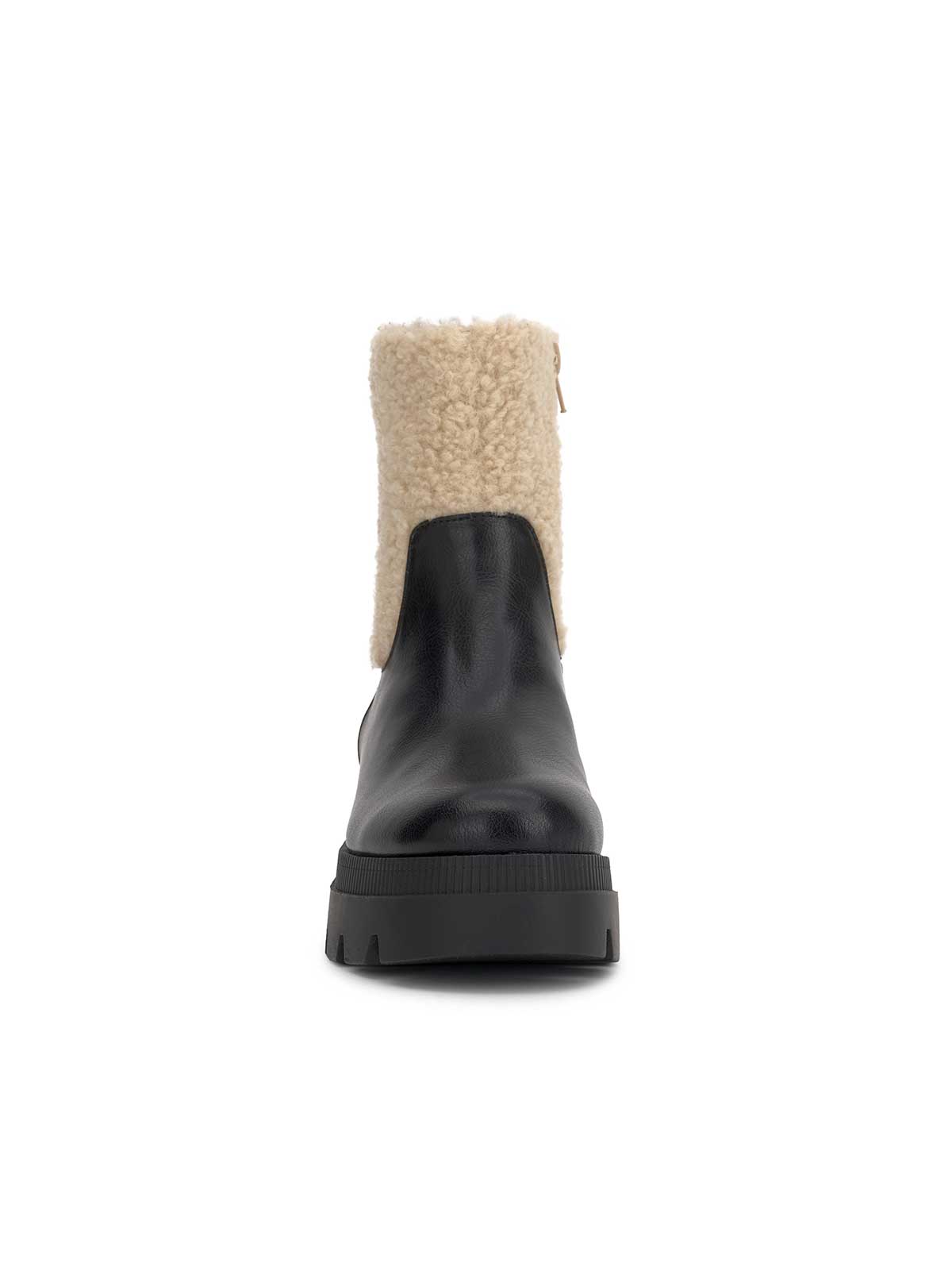 Ulalie Lug Bootie in Black & Shearling | Jessica Simpson Women
