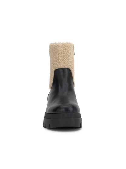 Ulalie Lug Bootie in Black & Shearling | Jessica Simpson Women