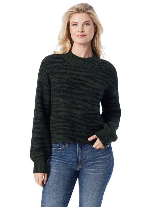 Portia Sweater in Animal Jacquard | Jessica Simpson Women