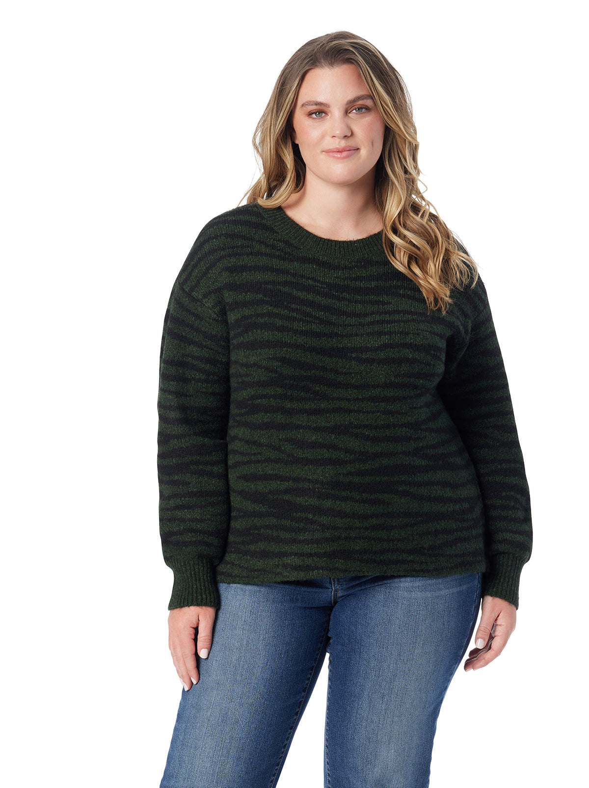 Portia Sweater in Animal Jacquard | Jessica Simpson Women