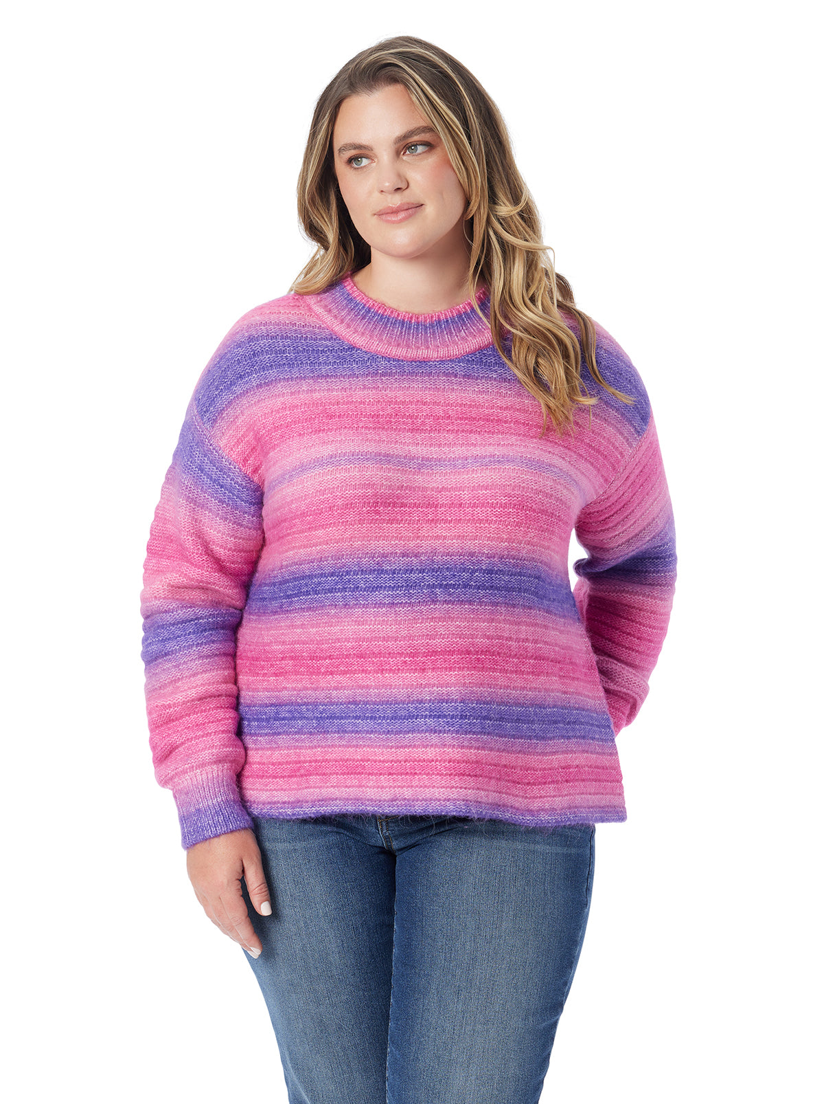 Portia Sweater in Royal Purple Combo | Jessica Simpson Women