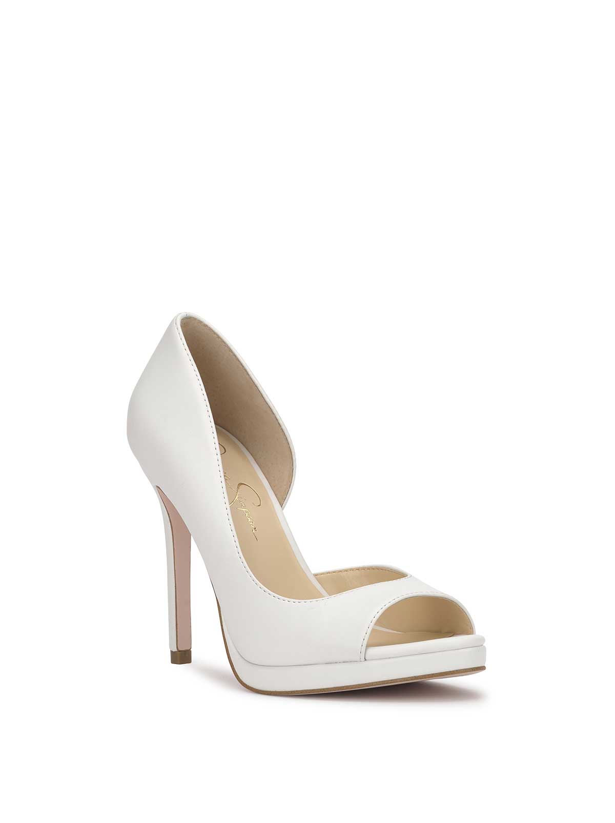 Kimli Peep Toe Pump in Bright White | Jessica Simpson Women