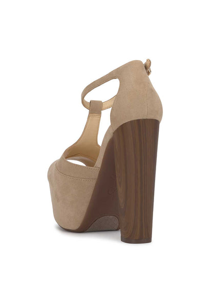 Dany T-Strap Platform Sandal in Almond | Jessica Simpson Women