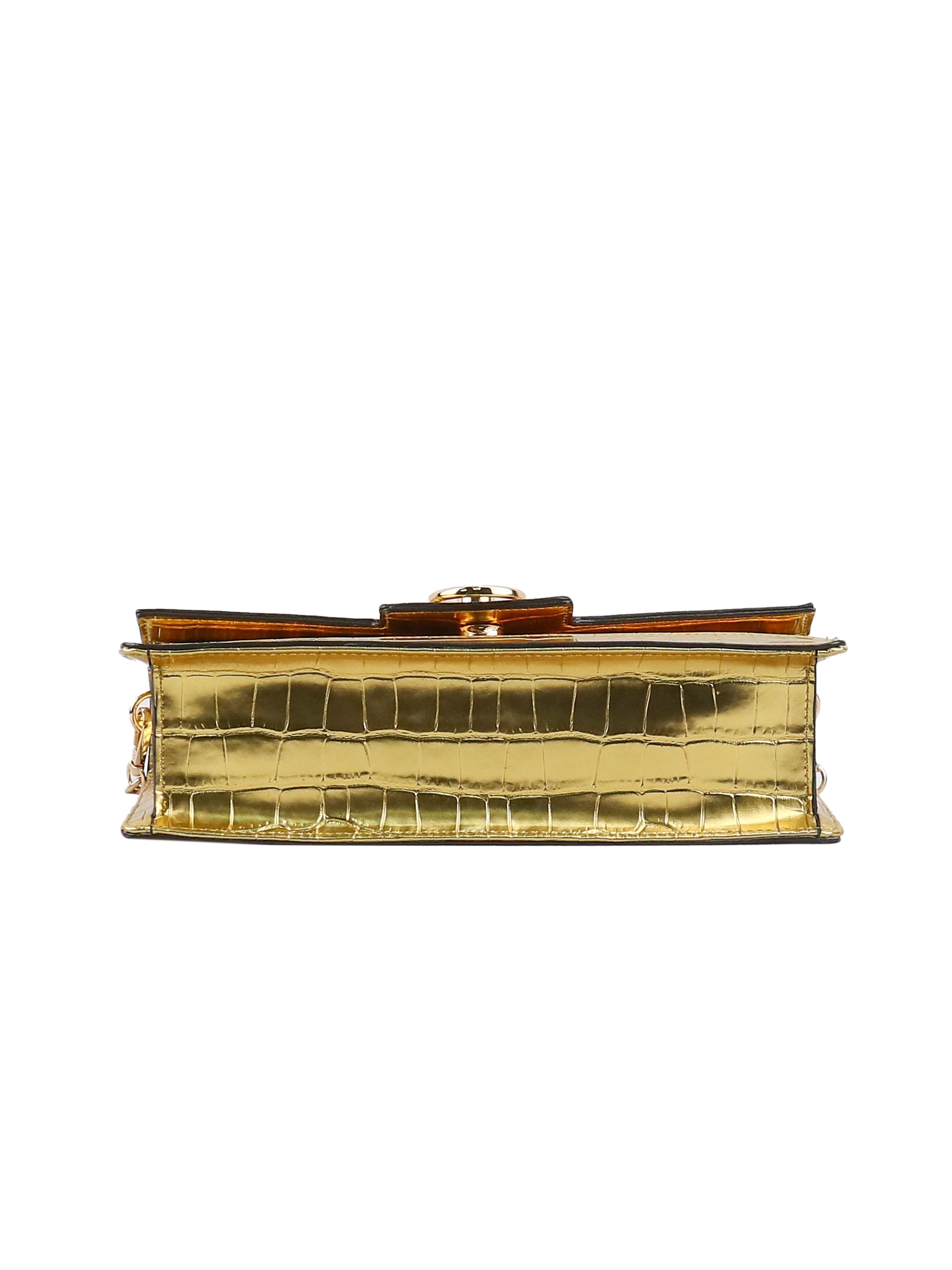 Brooke Clutch in Gold Croco | Jessica Simpson Accessories