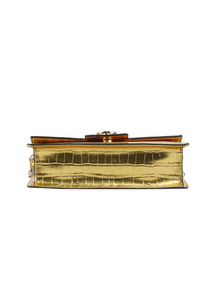 Brooke Clutch in Gold Croco | Jessica Simpson Accessories