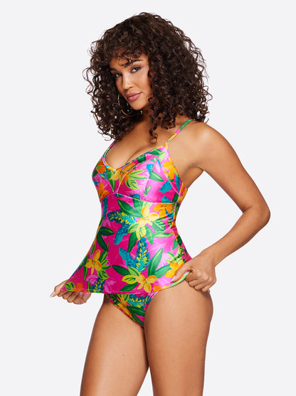 Cross Back Tankini in Feel the Love | Jessica Simpson Women