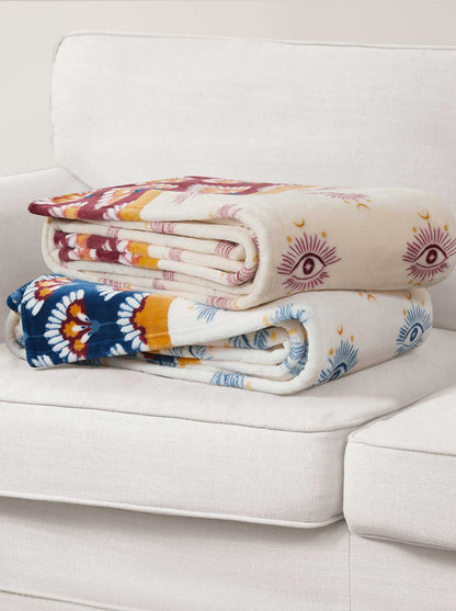 Celeste Plush Throw in Burgandy Red | Jessica Simpson Home