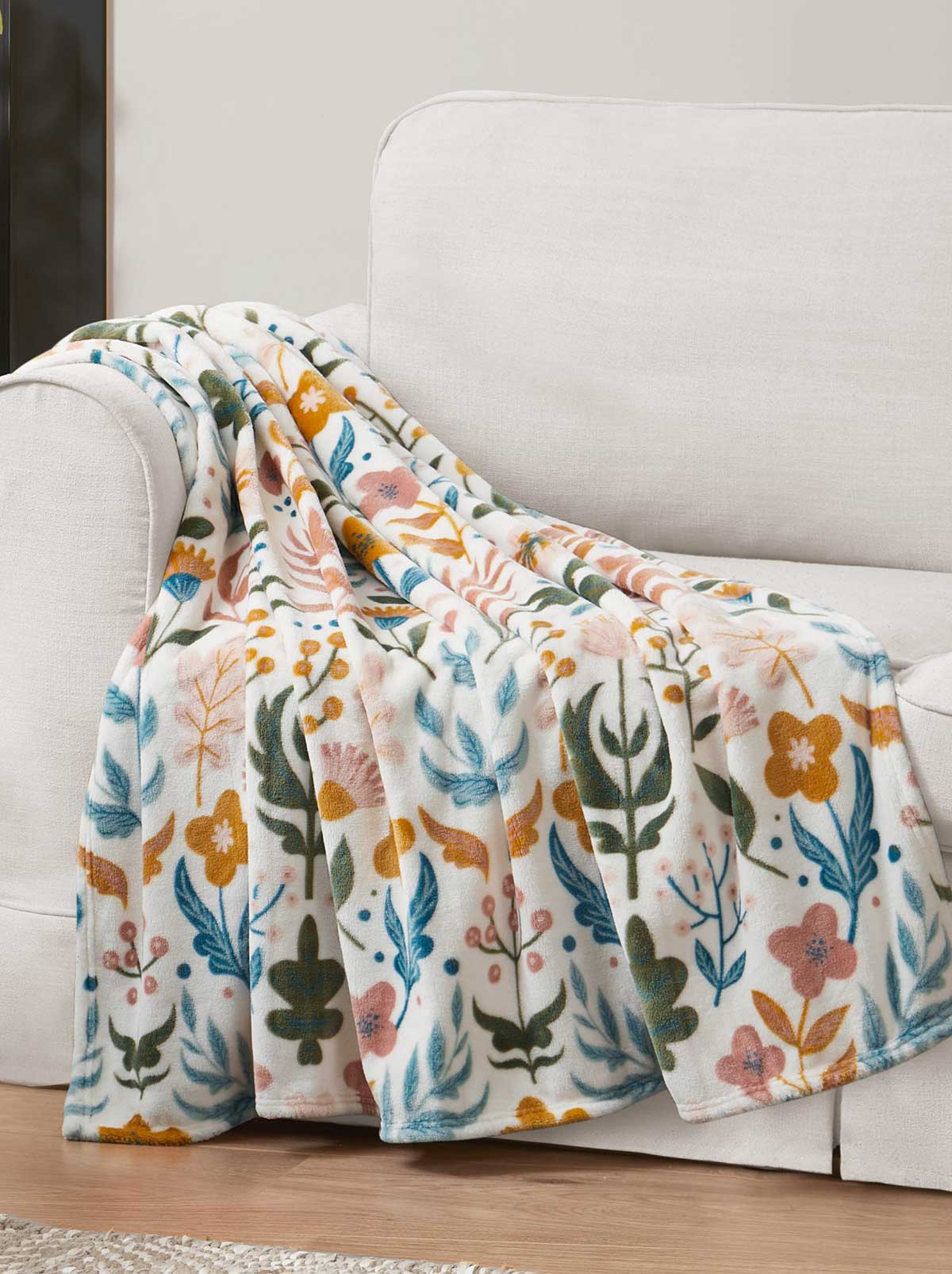 Mila Plush Throw in Blush | Jessica Simpson Home