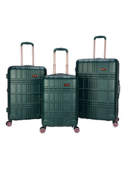 Jewel Plaid Luggage Collection in Jade | Jessica Simpson Home