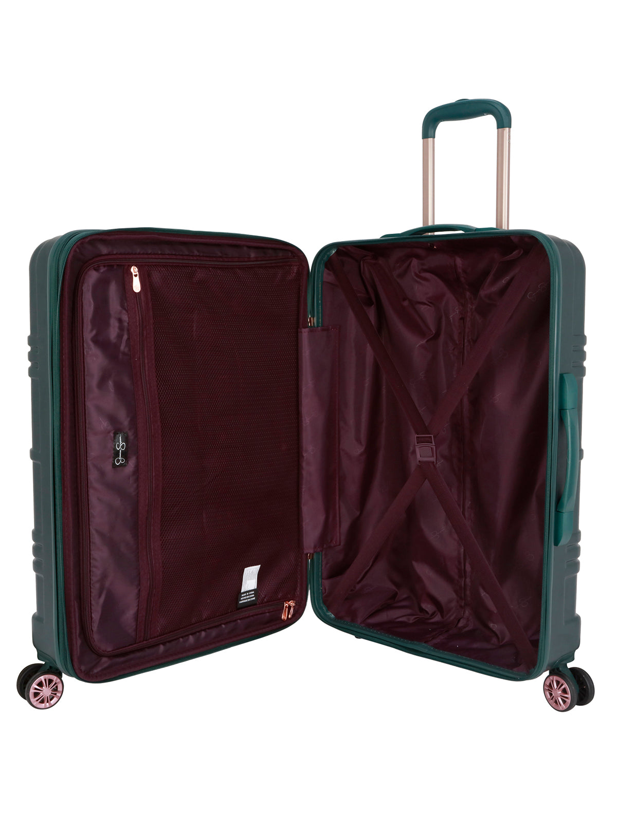 Jewel Plaid Luggage Collection in Jade | Jessica Simpson Home