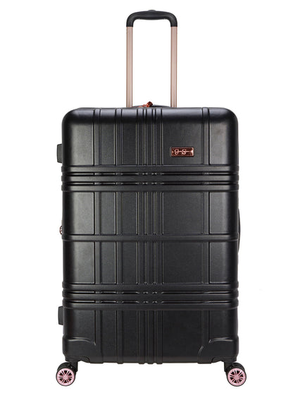Jewel Plaid Luggage Collection in Black | Jessica Simpson Home