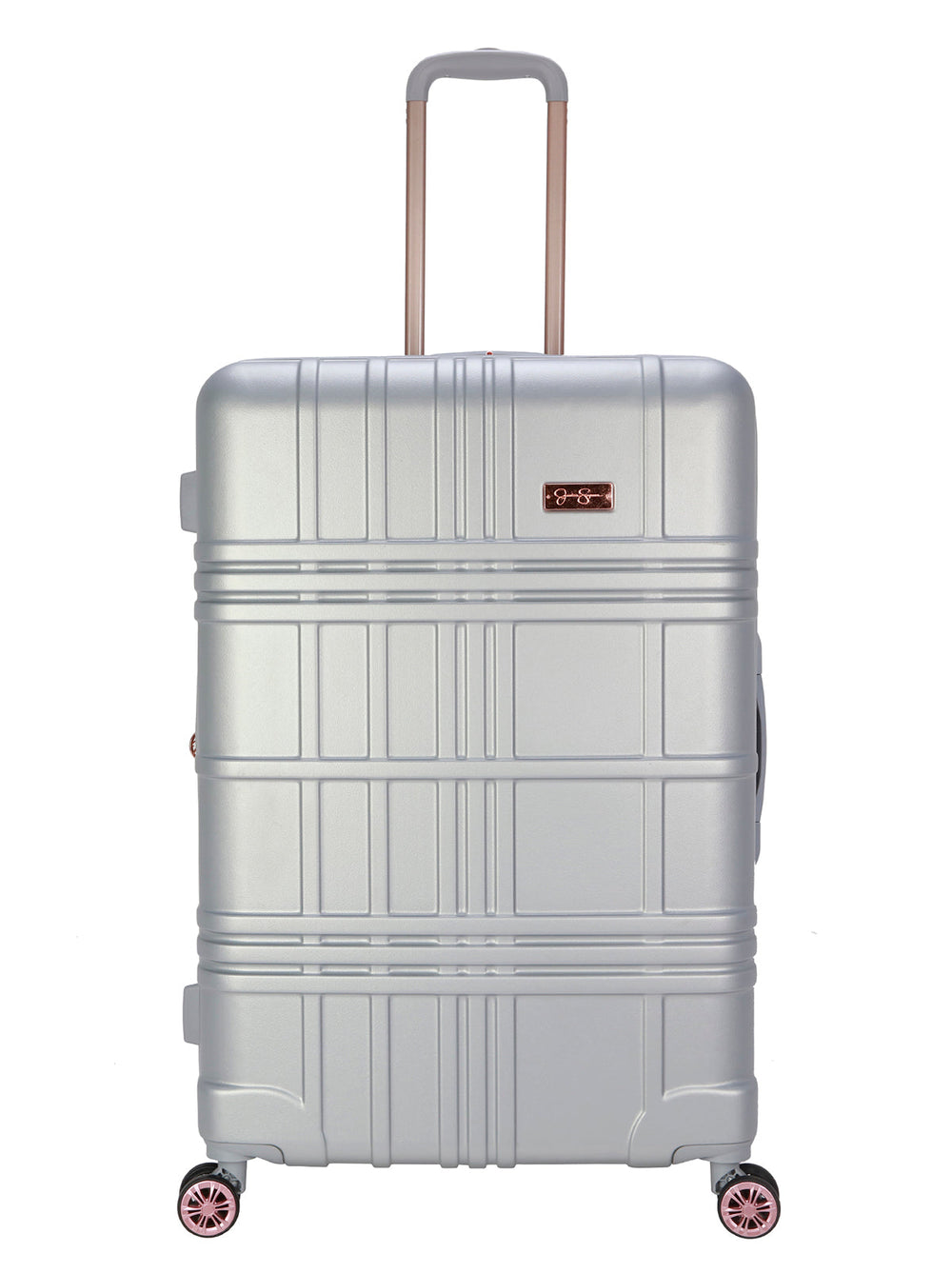 Jewel Plaid Luggage Collection in Silver | Jessica Simpson Home