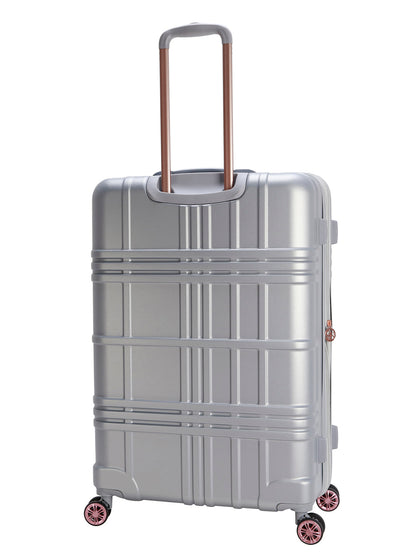 Jewel Plaid Luggage Collection in Silver | Jessica Simpson Home