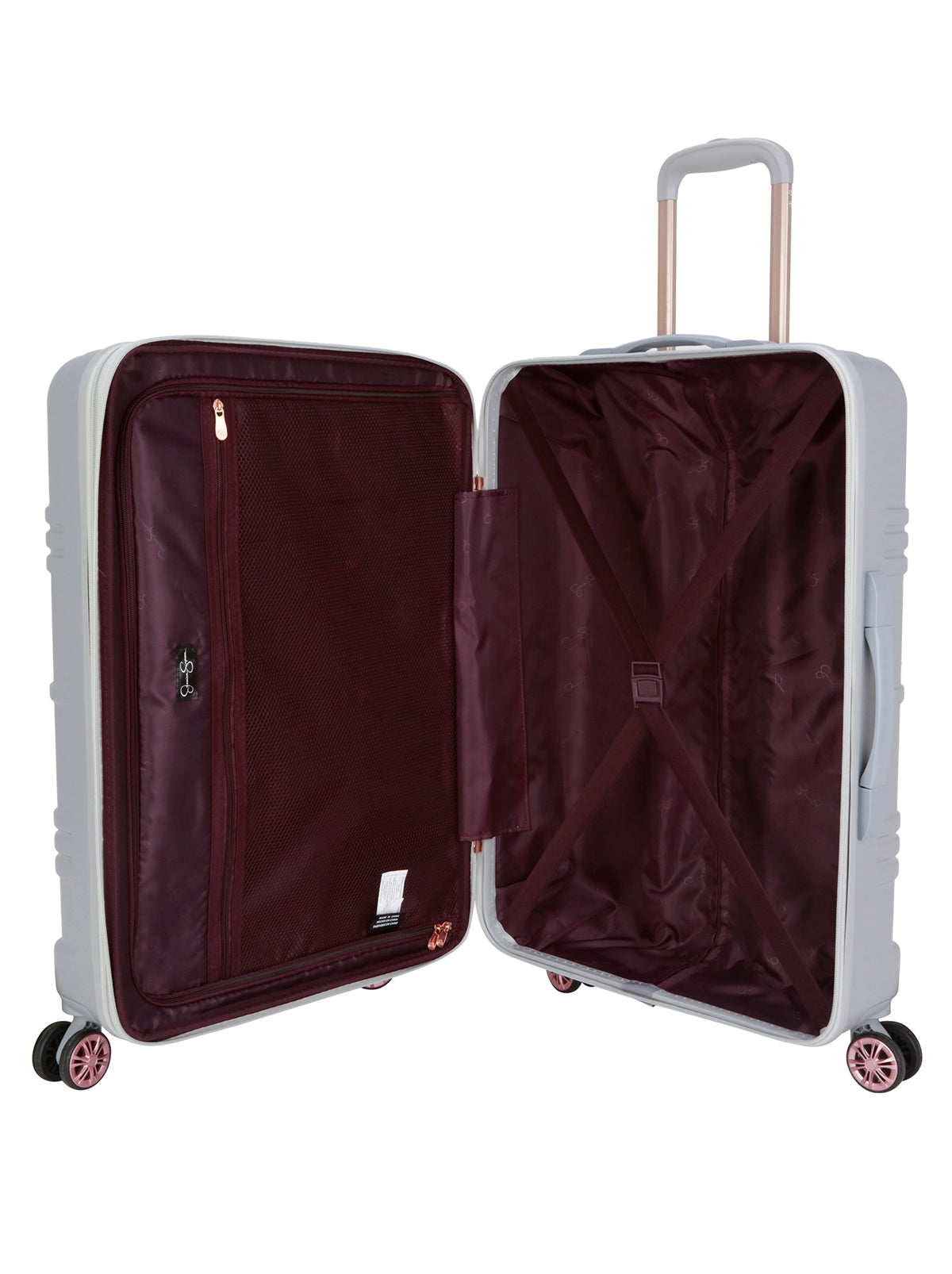 Jewel Plaid Luggage Collection in Silver | Jessica Simpson Home