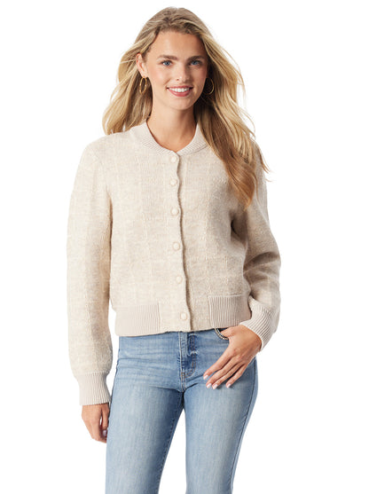 Sylviana Bomber Jacket in Natural Combo | Jessica Simpson Women