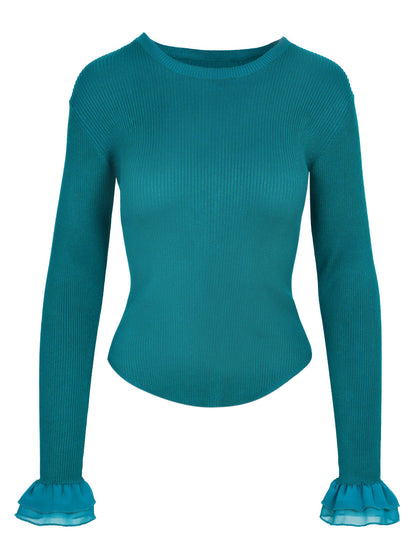 Nala Sweater in Teal Green | Jessica Simpson Women