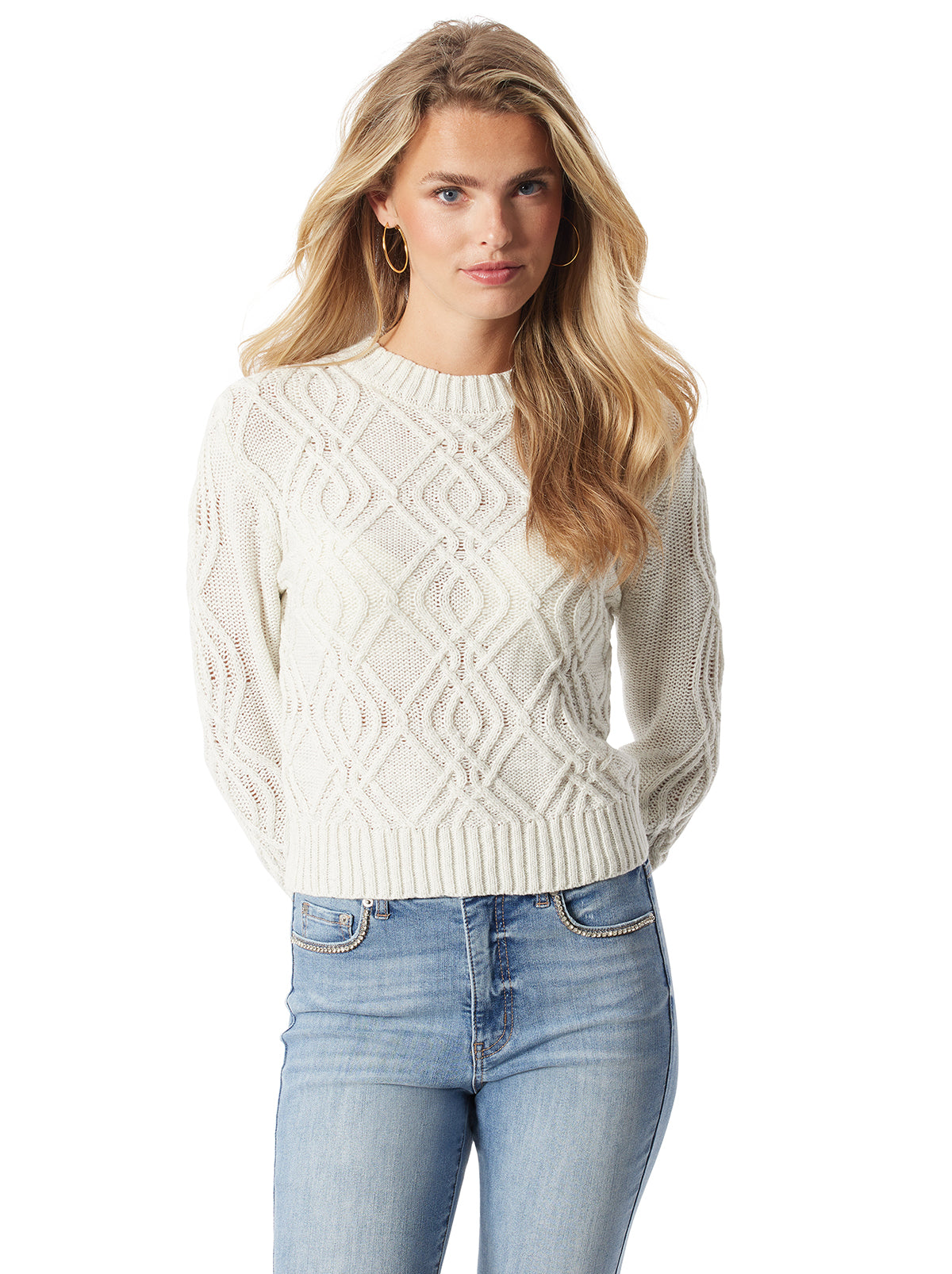 Ayaan Sweater in Gardenia | Jessica Simpson Women