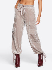 Velvet Cargo Pant in Pearl Grey | Jessica Simpson Women