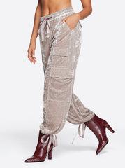 Velvet Cargo Pant in Pearl Grey | Jessica Simpson Women