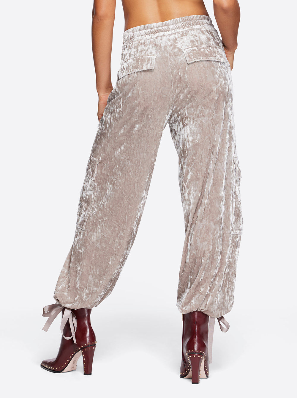 Velvet Cargo Pant in Pearl Grey | Jessica Simpson Women