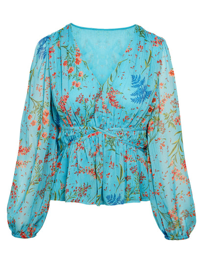Marjani Top in Baltic-Field Floral | Jessica Simpson Women