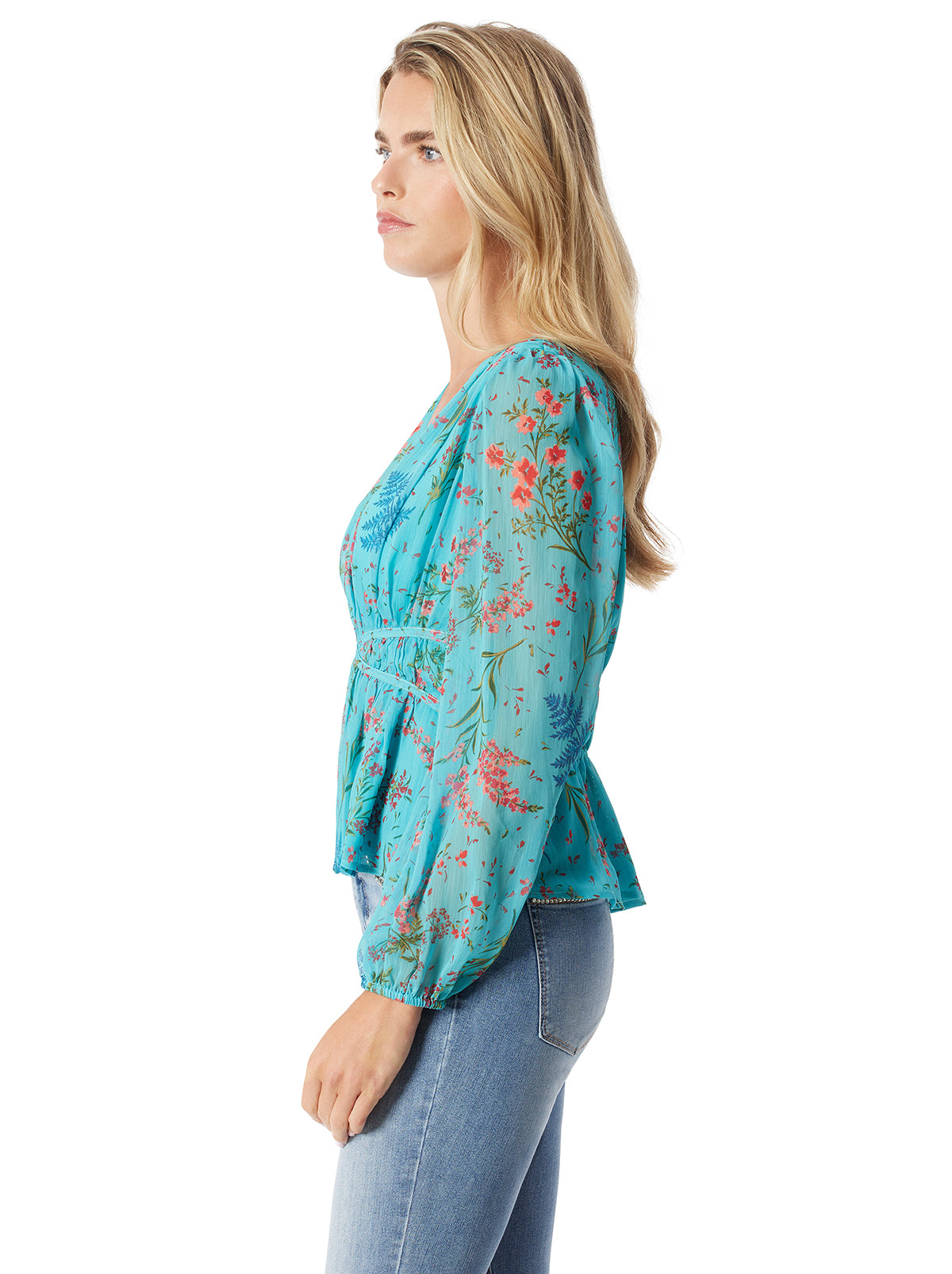 Marjani Top in Baltic-Field Floral | Jessica Simpson Women