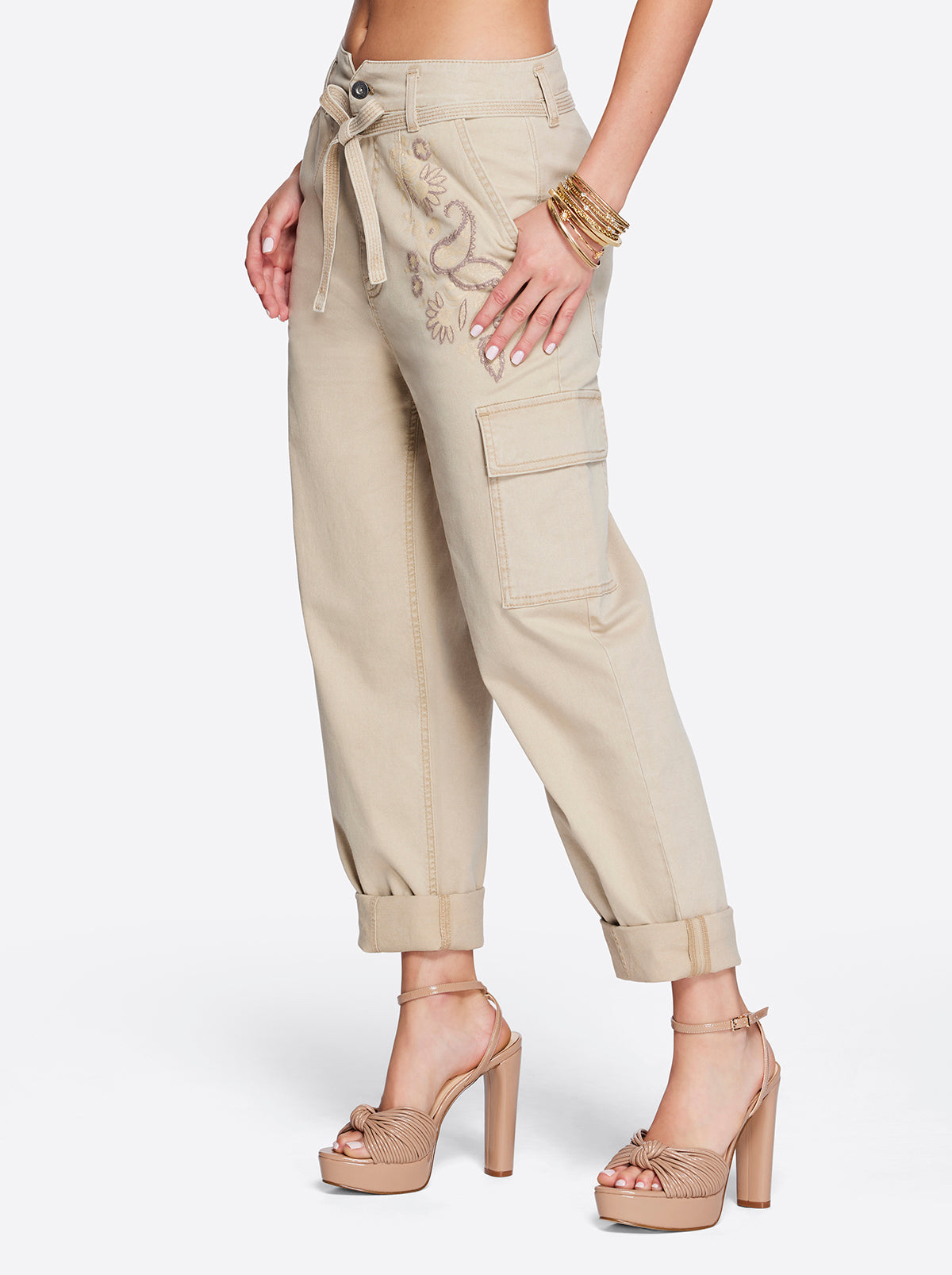 Allie Cargo Pant in Khaki | Jessica Simpson Women