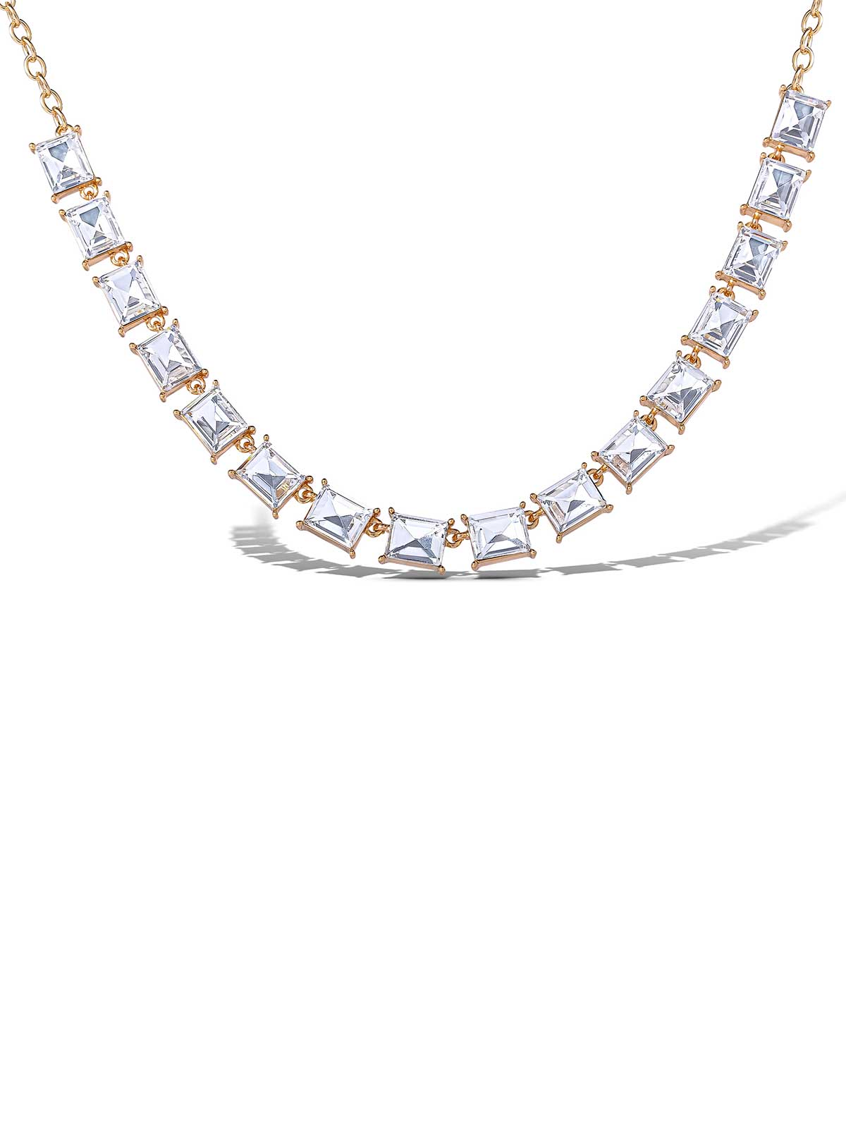 Crystal Stone Frontal Necklace | Jessica Simpson Accessories