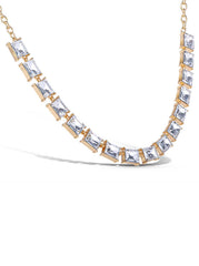 Crystal Stone Frontal Necklace | Jessica Simpson Accessories