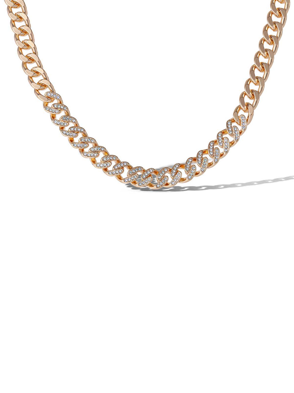 Pave Curb Chain Necklace | Jessica Simpson Accessories