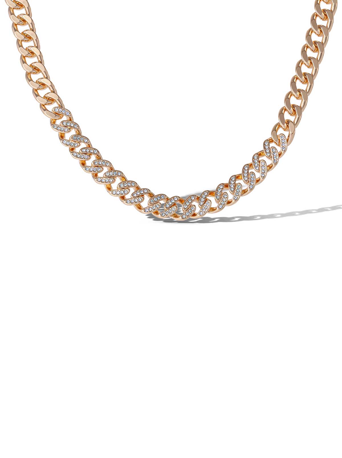 Pave Curb Chain Necklace | Jessica Simpson Accessories