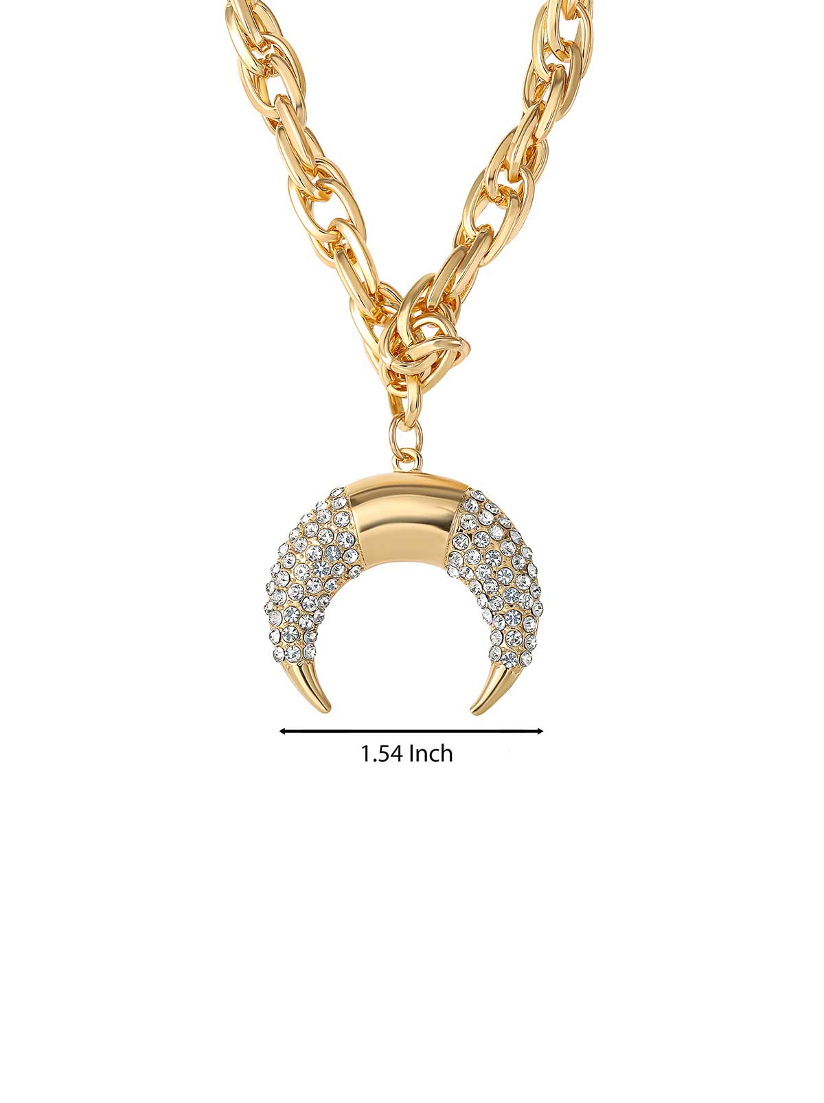 Pave Horn Necklace | Jessica Simpson Accessories