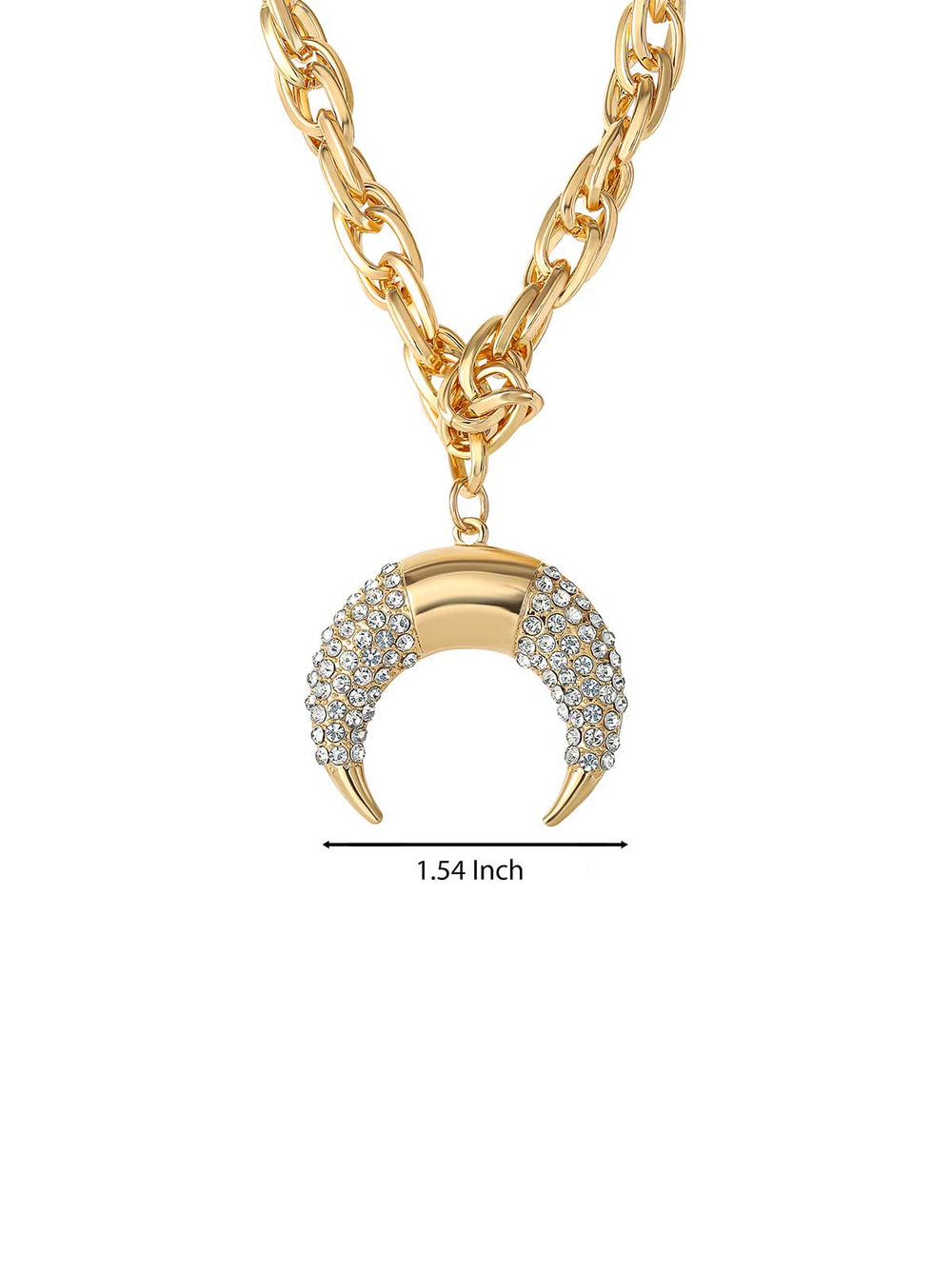Pave Horn Necklace | Jessica Simpson Accessories