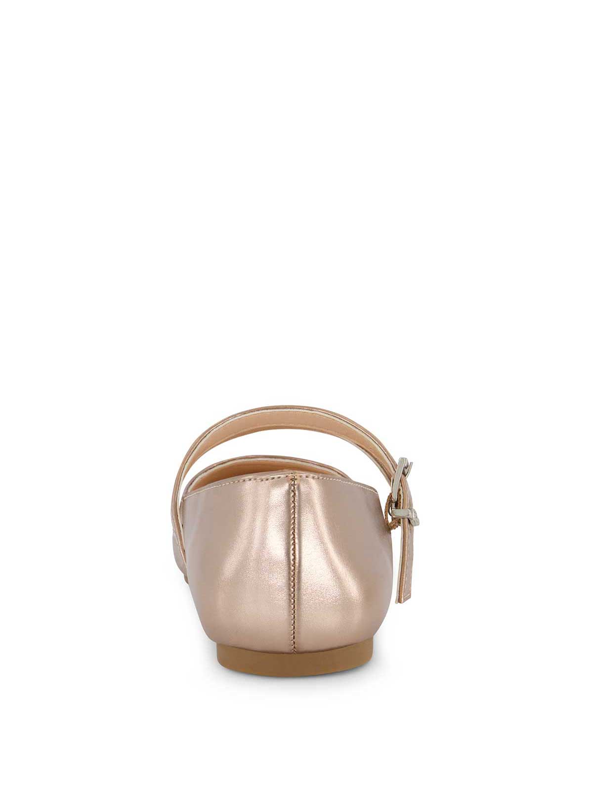 Little Girls' Amy Double Strap Ballet Flat in Champagne | Jessica Simpson Women