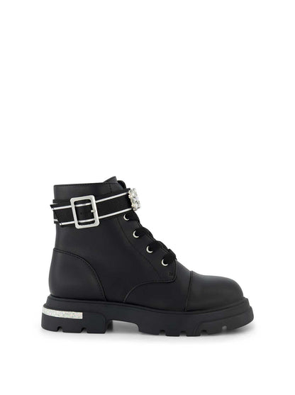 Little Girls' Rosa Brooch Boot in Black | Jessica Simpson Women